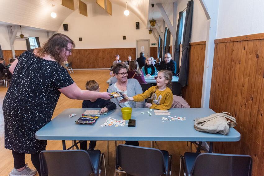 Masser af børn til banko i Sattrup
