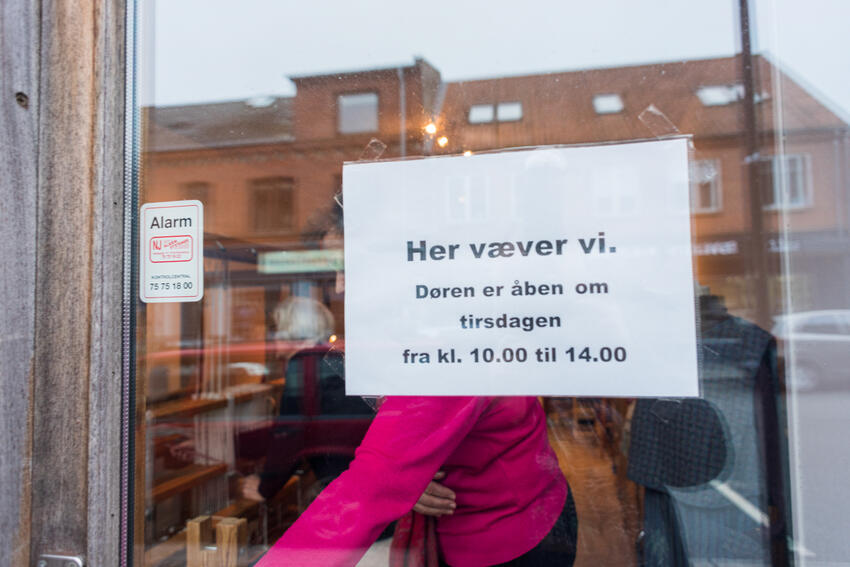 Fra tråd til stof i Bredgade