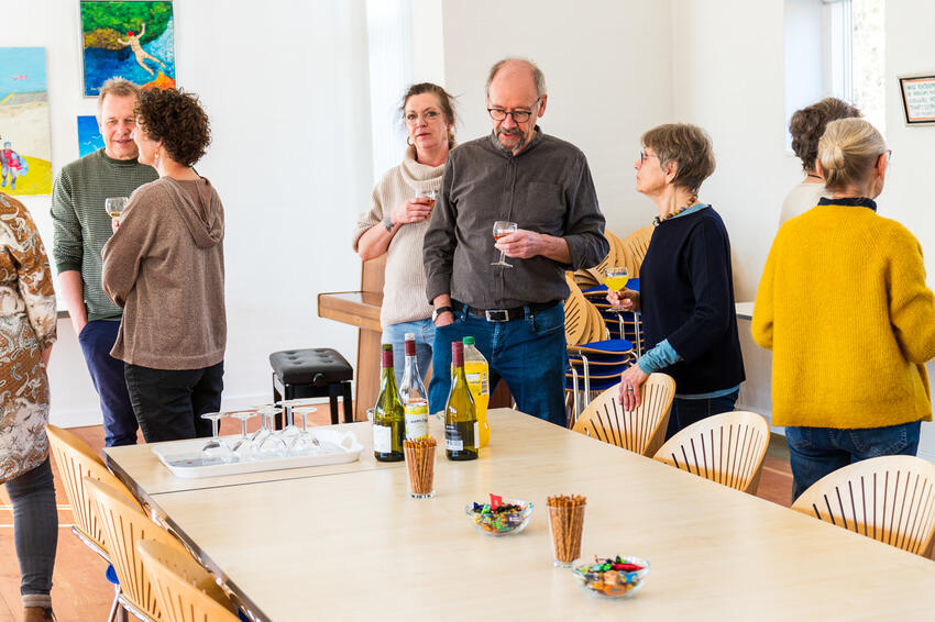 Fernisering i Søvind Kunstklub
