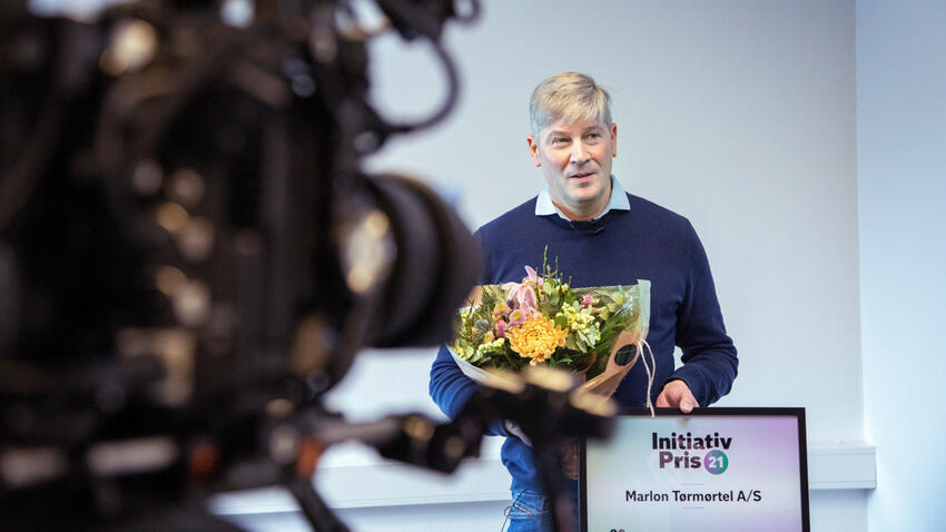 Marlon Tørmørtel hædret med DI-pris for grøn omstilling