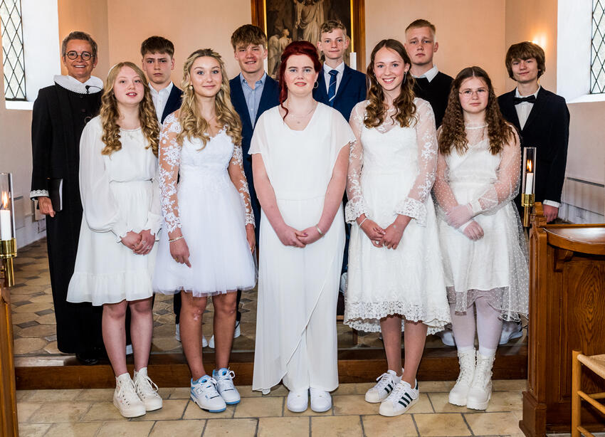 Konfirmeret i Yding kirke 14. maj