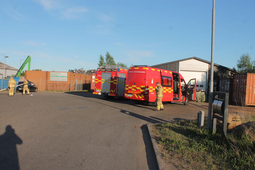 112: Brand i industribygning i Østbirk