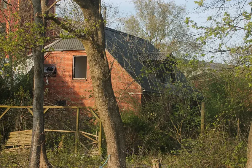 Brand i forladt hus på Vestergade i Brædstrup
