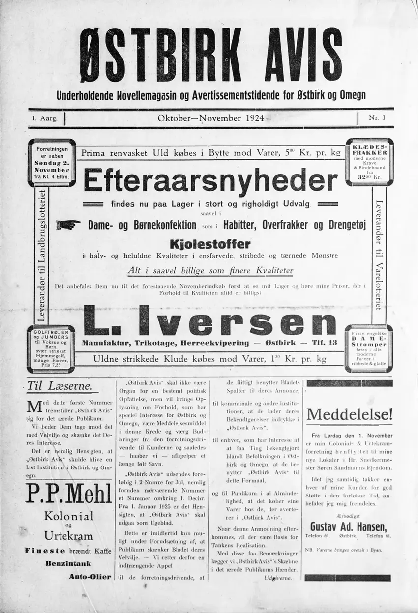 Østbirk/Østjydsk Avis fylder år - et rigtigt 100-års jubilæum