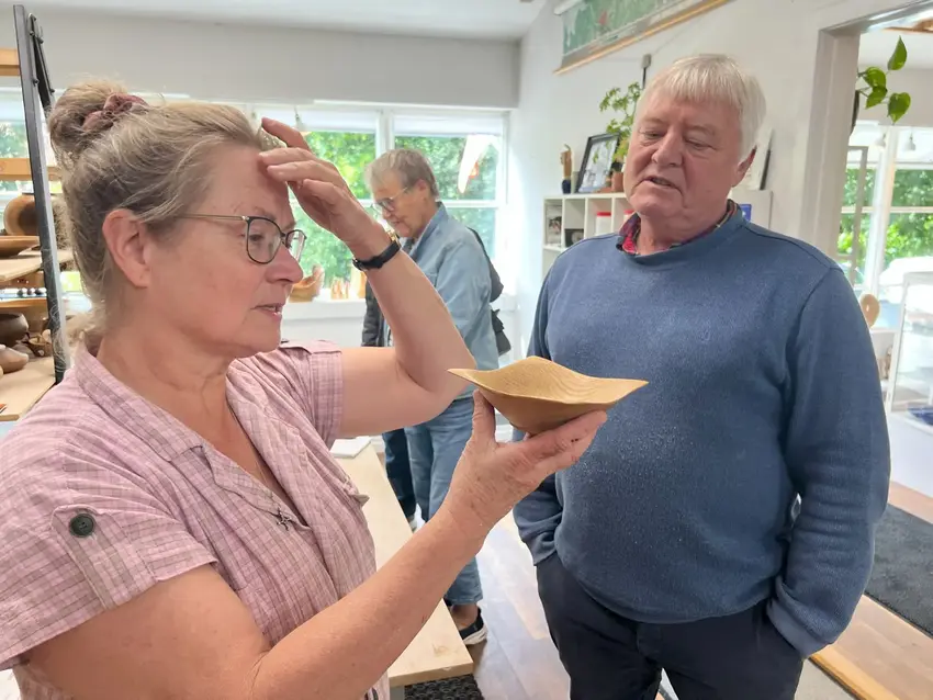 Karin og Georg ser på former