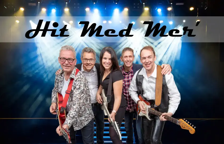 Hit med mer' - bandfoto
