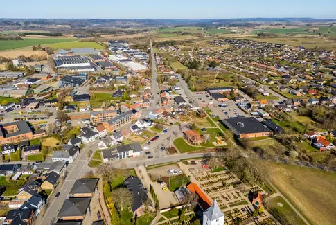 Luftfoto af Østbirk