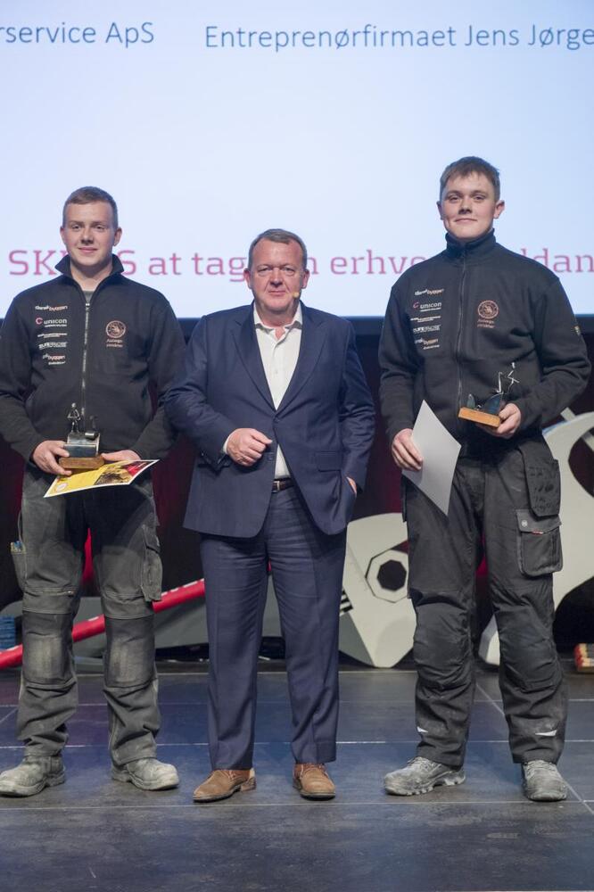 Mark carbel svendgaard lars loekke rasmussen julius erik nielsen anlaegsstruktoerer learnmark tech foto skillsdenmark per daugaard