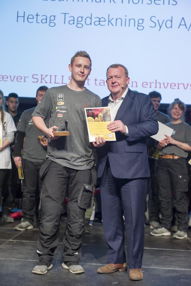 Nicolai junge mikkelsen lars loekke rasmussen tagdaekker learnmark tech foto skillsdenmark per daugaard