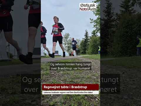 Preview image for the video "Regnvejret tabte til løberne i Brædstrup".