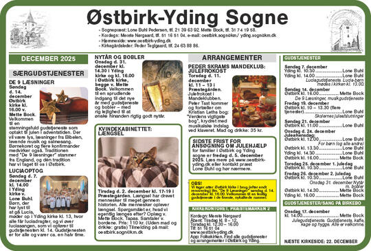 Kirkeside fra Østbirk-Yding sogn
