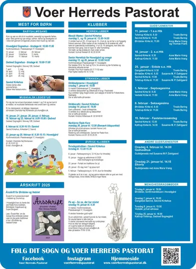 Kirkeside fra Voer Herred pastorat