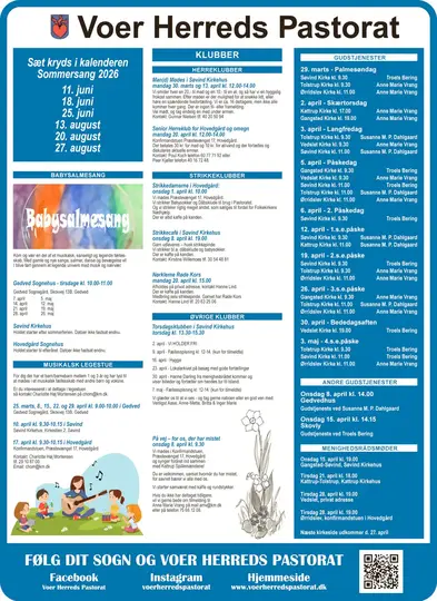 Kirkeside fra Voer Herred pastorat