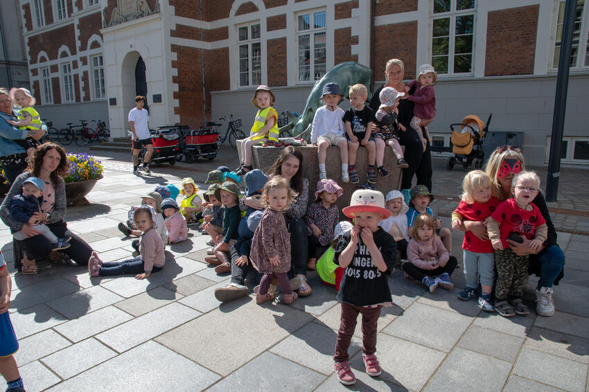 Mariehøns for pasningsordningen blev set af mange