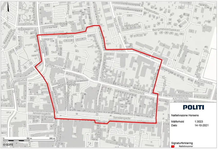 Horsens nattelivszoner