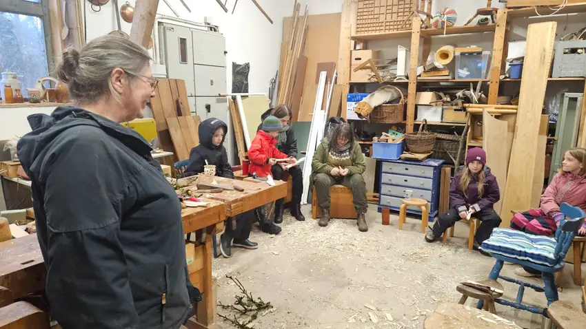 Croquis tegning på Det Rød Savværk