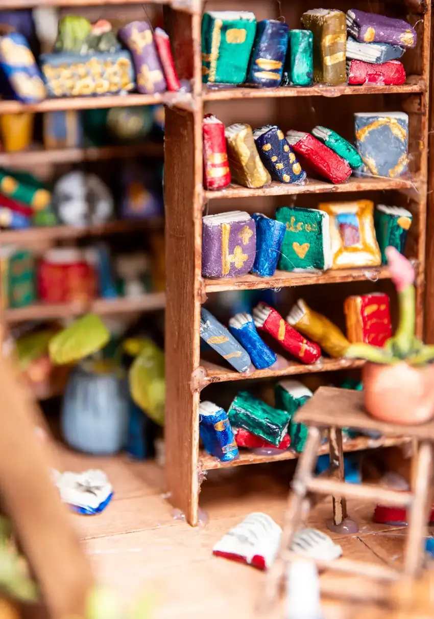 Hjemmelavet minibibliotek Stensballe