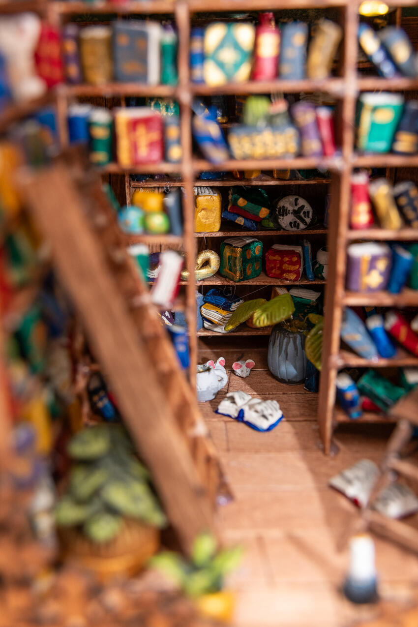 Hjemmelavet minibibliotek Stensballe