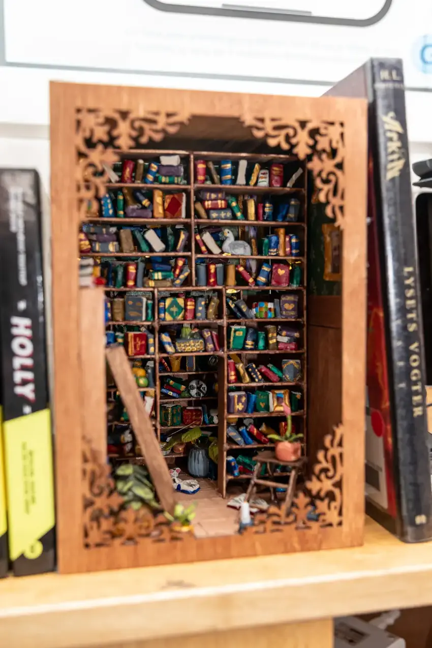 Hjemmelavet minibibliotek Stensballe