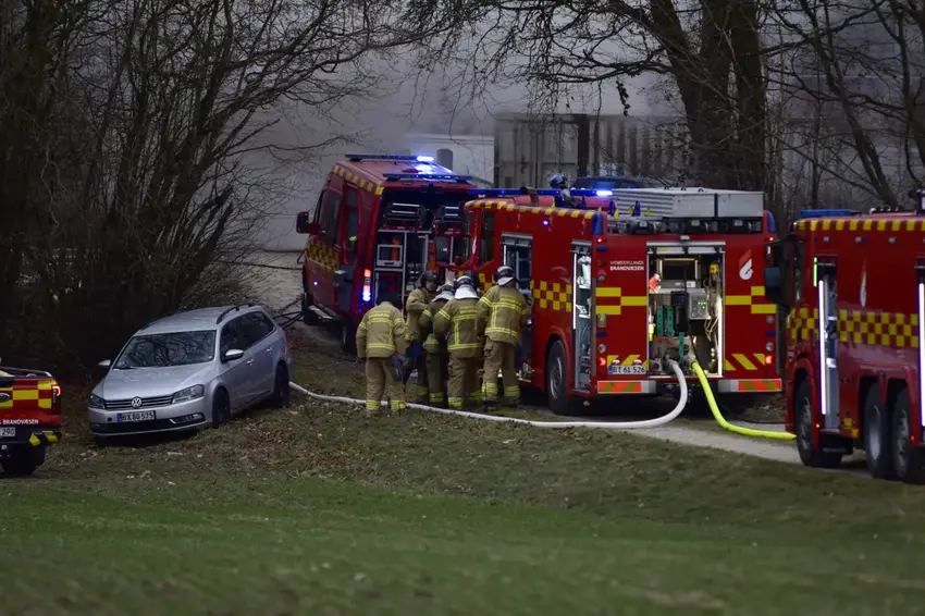Brandbiler i Brædstrup