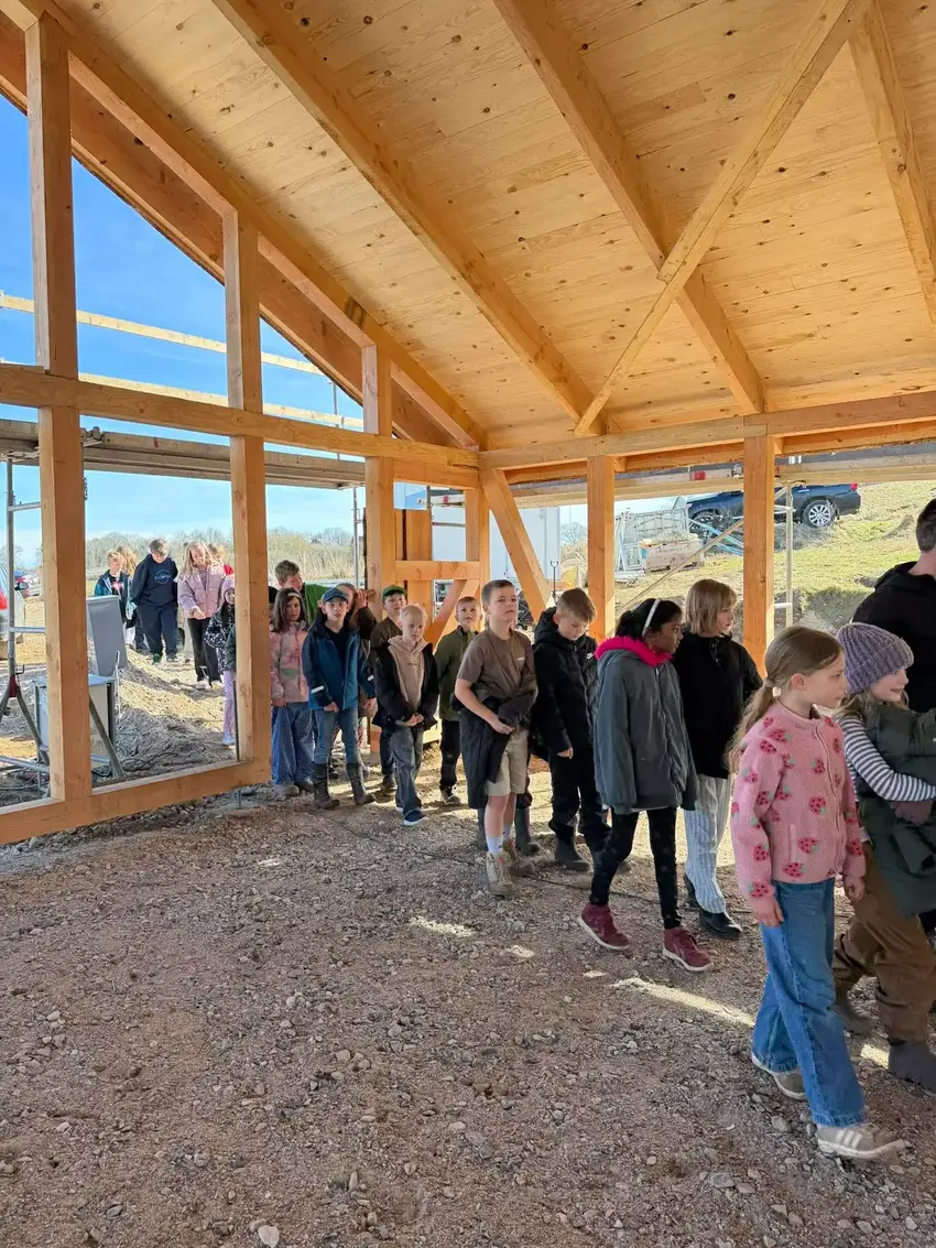 Børn til rejsegilde i Gedved