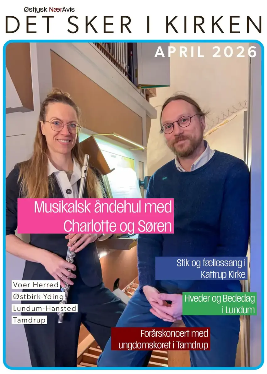 Forsiden af det sker i kirken, april 2026