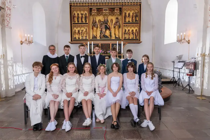 Konfirmander 7. A. Østbirk Skole
