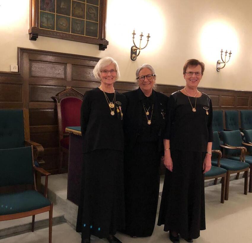 Tre logesøstre kunne fejre 75 år til sammen