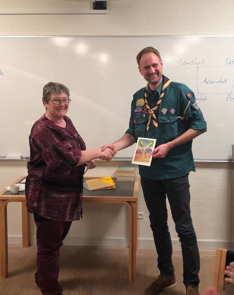 Gave til KFUM-spejderne i Egebjerg