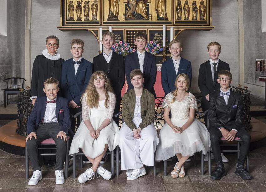 Konfirmeret i Østbirk Kirke St. Bededag 17. maj