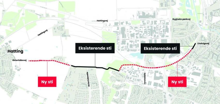 Flere nye supercykelstier i Horsens Kommune