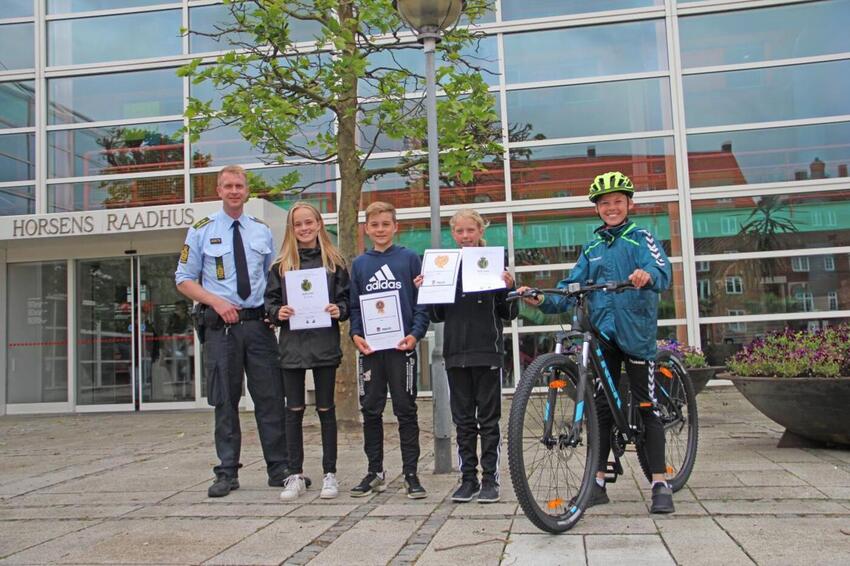 Årets cyklistprøve for 6. klasses-elever i Horsens