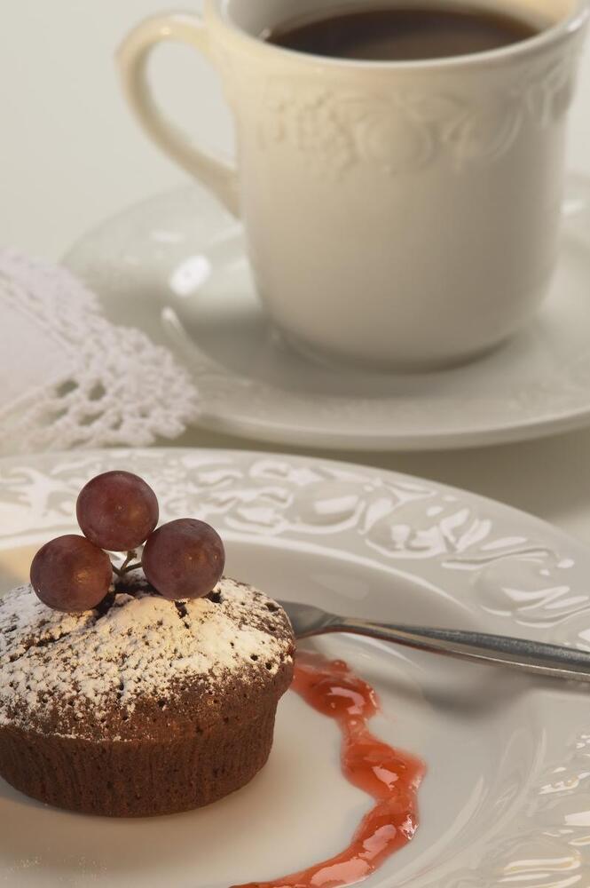 Kaffe og lagkage på Møllebæk