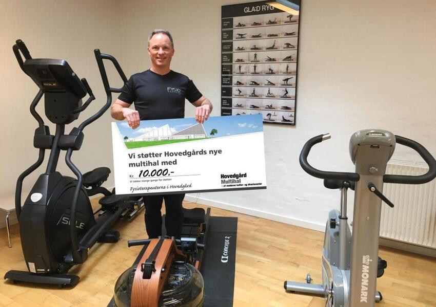 Fysioterapeuterne i Hovedgård og Østbirk støtter Hovedgård Ny Multihal