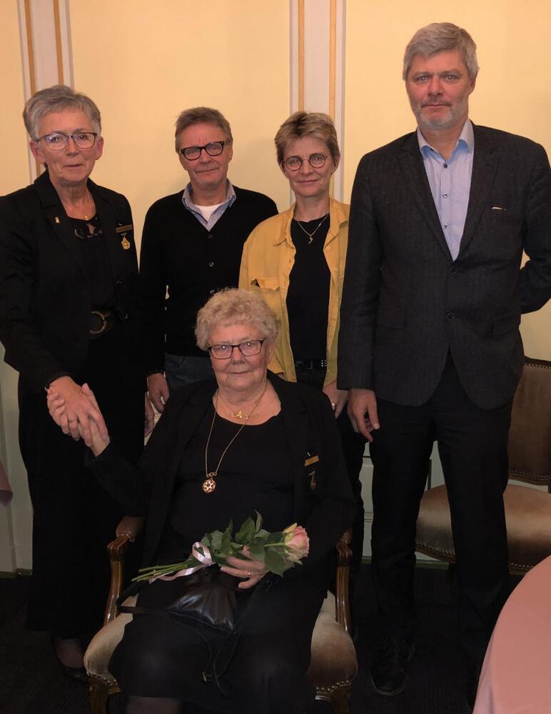 Jytte Lauritzen fejrer 25 år jubilæum i Odd Fellow søsterloge