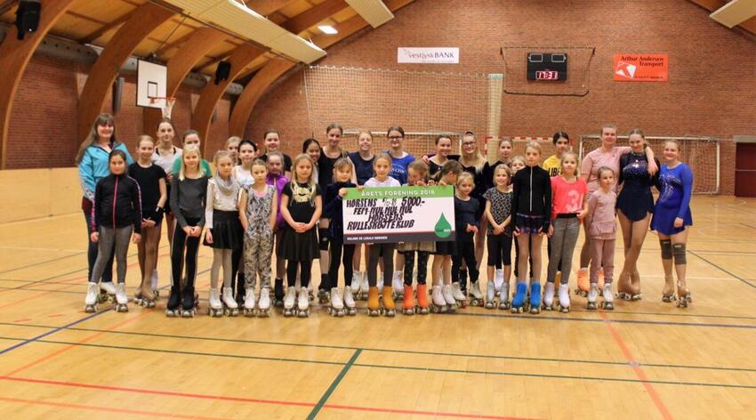 Horsens Rulleskøjteklub vinder 5.000 kr. i konkurrencen Årets Forening