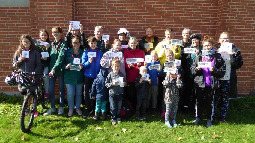 En times motion gjorde spejderne 6000 kr. rigere.