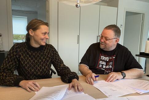 Skiftedag hos Østbirk Avis Østjydsk Avis