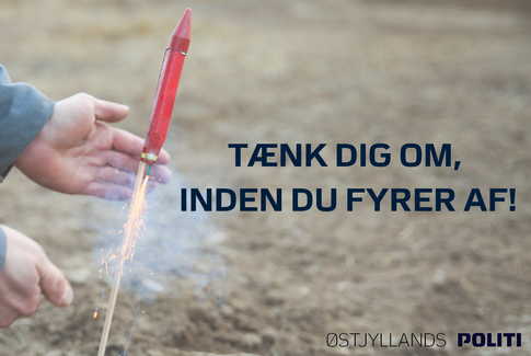 Østjyllands Politi advarer mod forkert brug af fyrværkeri