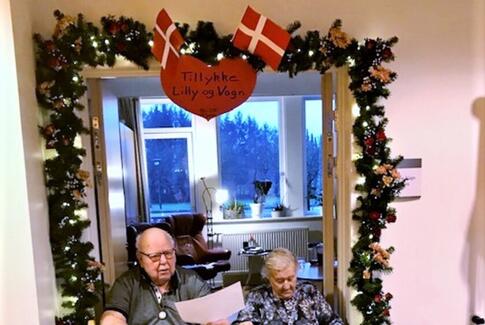 Vagn og Lilly fejrede Jernbryllup på Gedvedhus