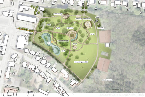 Nu går arbejdet med forskønnelsen af Folkeparken i gang