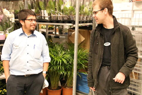 Jeg går efter den blå BILKA-skjorte