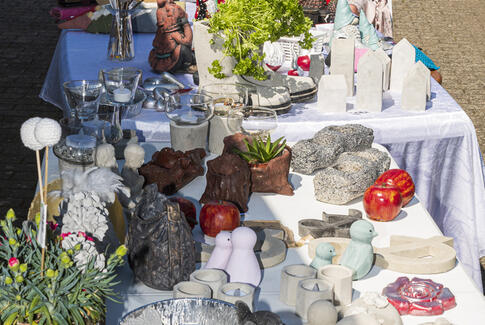 Hyggeligt sommermarked på Gudenå Camping