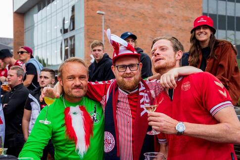 Fodboldfest i Horsens centrum