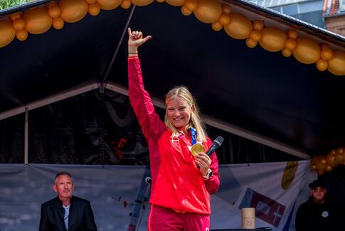 Horsens hyldede OL-guldvinder Anne-Marie Rindom