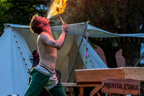 Middelalderfest i mindre udgave