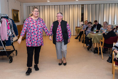 Tid til modeshow på Birkebo