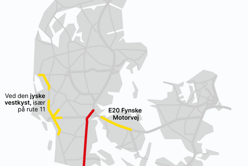 Udsigt til travl lørdag på vejene i efterårsferien