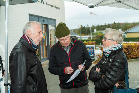Valgtoget gjorde holdt i Hovedgård