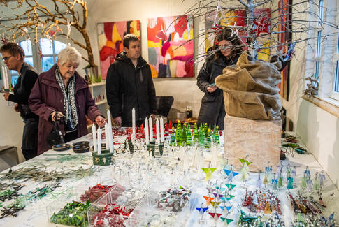 Jul i galleriet i Ørting